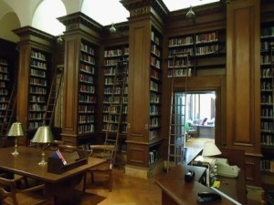 Image of college library while taking a break from college